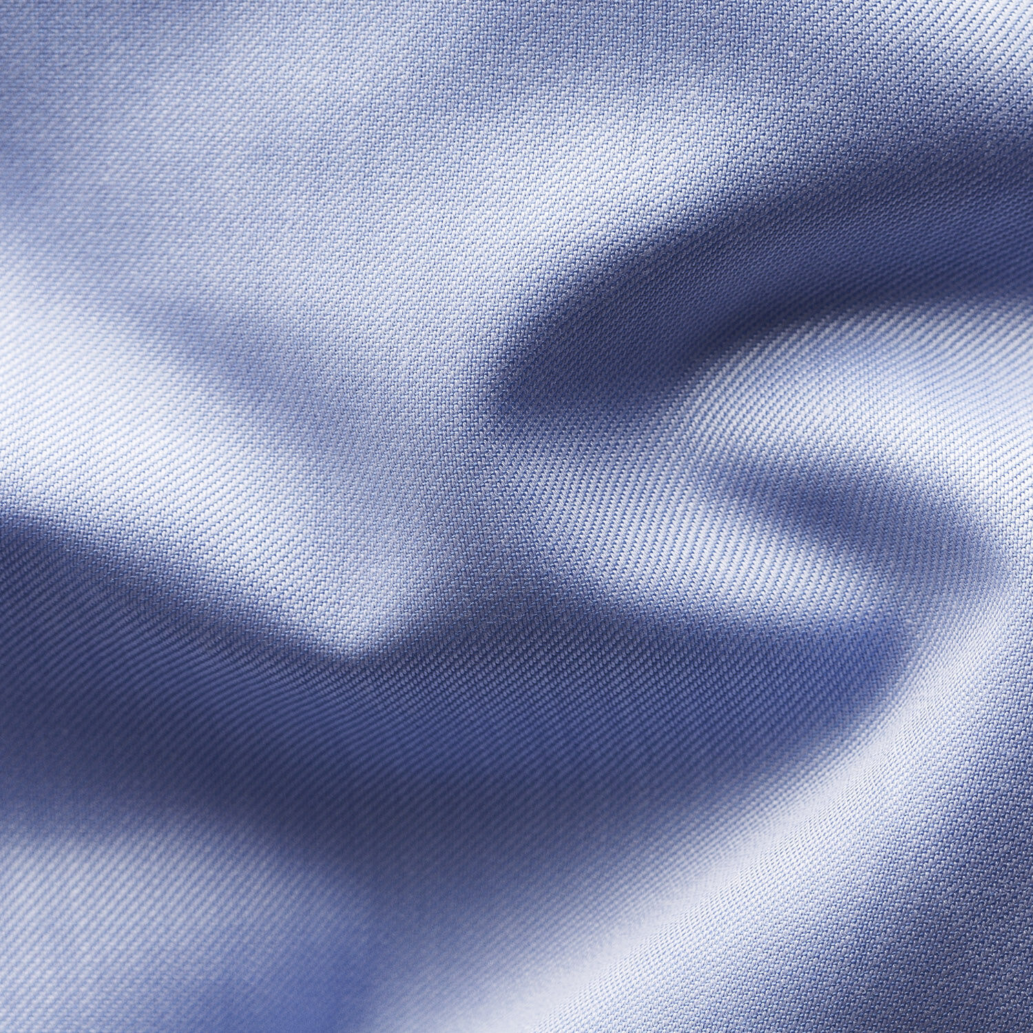 Slim Fit Light Blue Signature Twill Shirt - French cuff