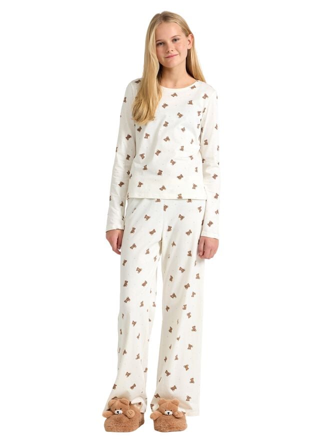 Cotton pyjama set with a long sleev