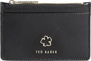 JORJIO Flower Eyelet Zip Card Holde