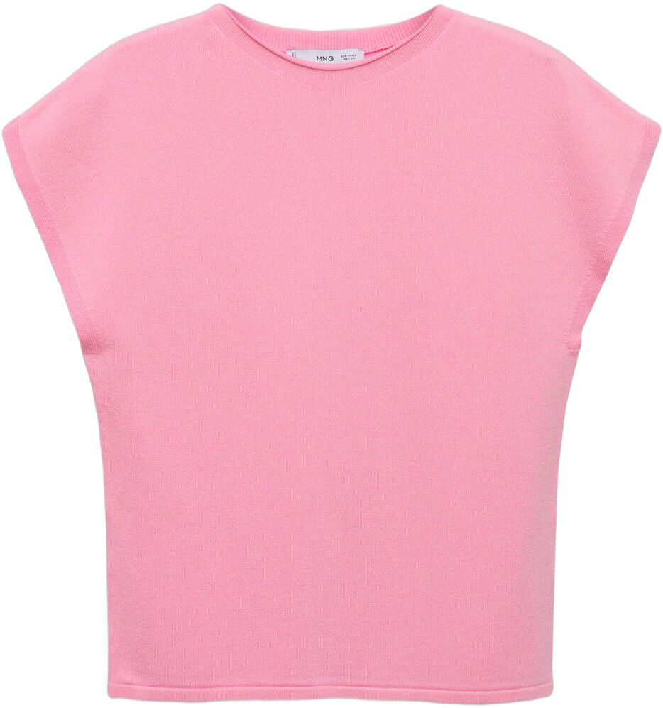 Sleeveless fine knit sweater