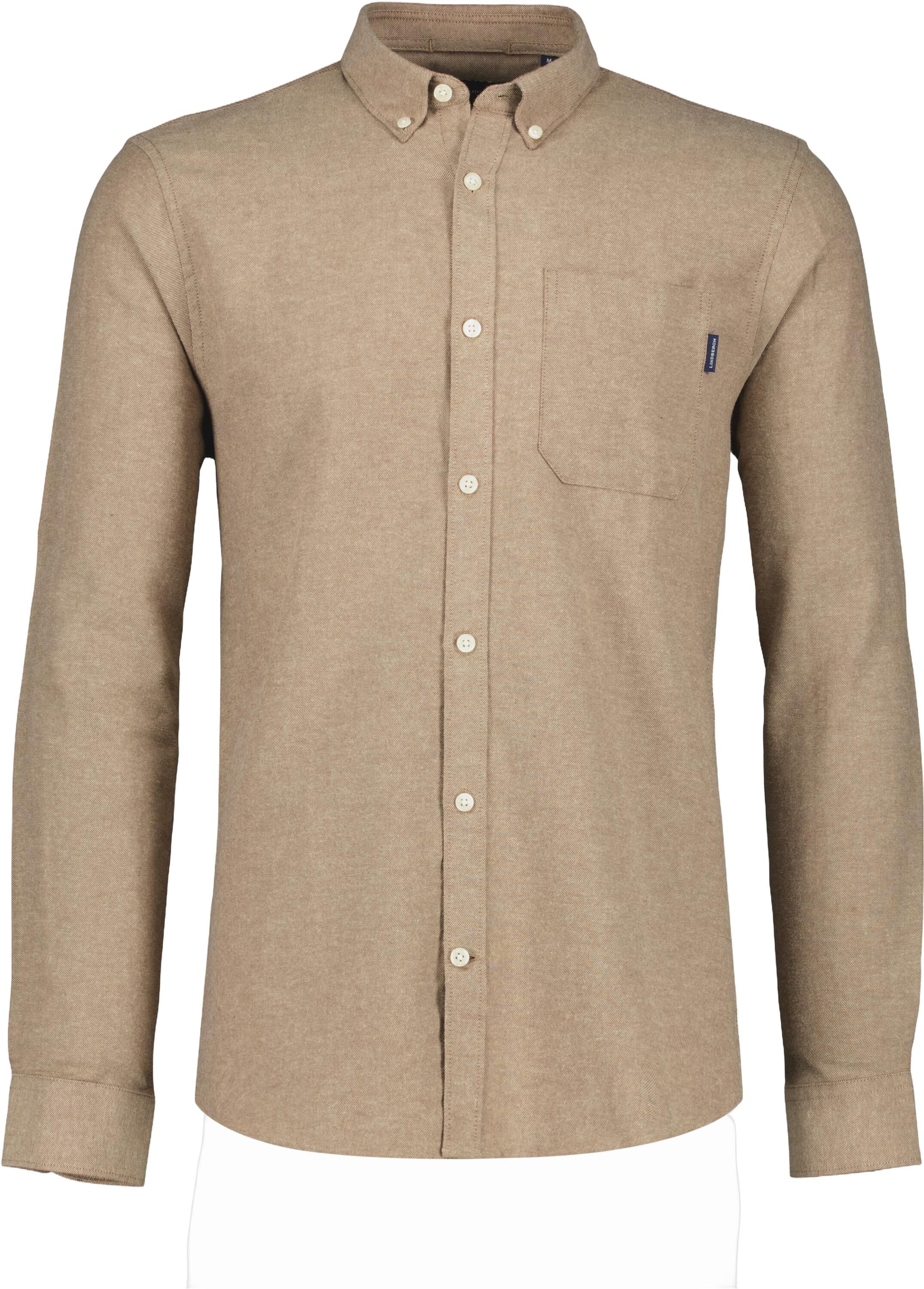 M&eacute;lange brushed shirt L/S