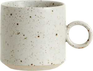 GRAINY cup w. handle, sand