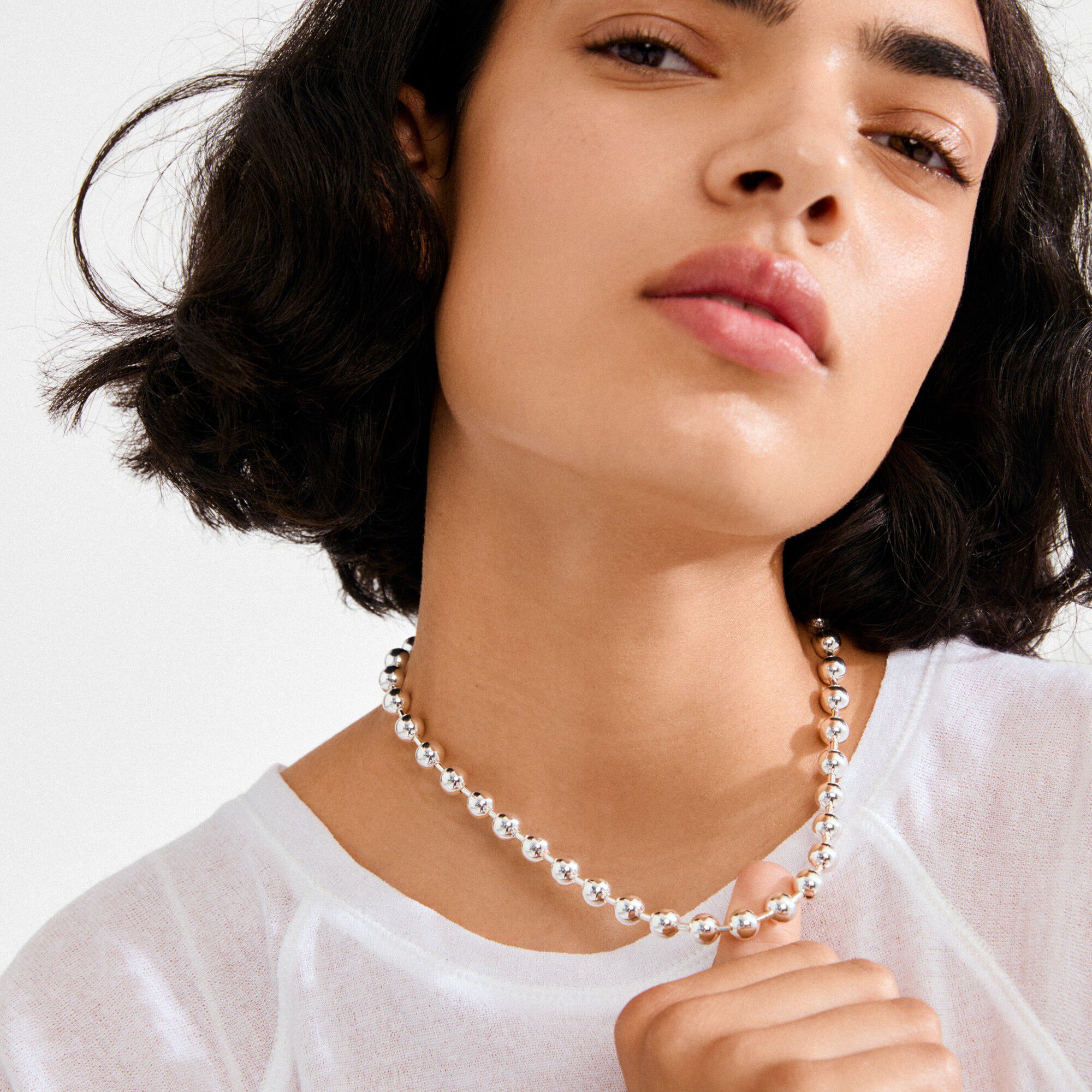 AIR halsk&aelig;de s&oslash;lvbelagt