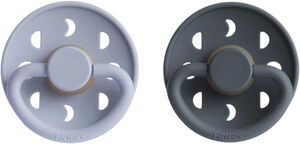 FRIGG Moon Phase runde sutter i latex 2-pak str. 2 - Powder Blue/Slate