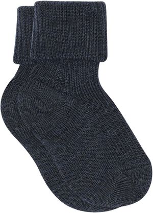 ANKLE WOOL RIB TURN DOWN
