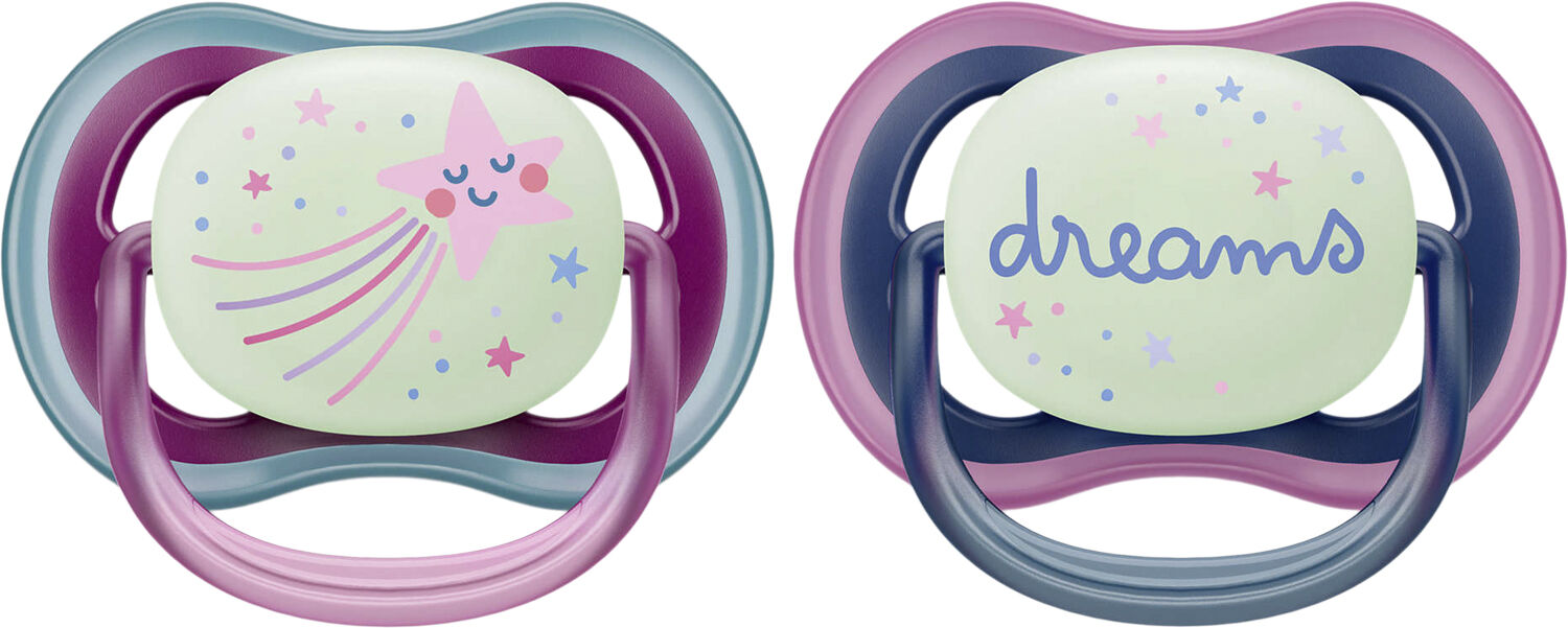 Philips Avent Ultra air sut - Pakke med2 - 6-18m night