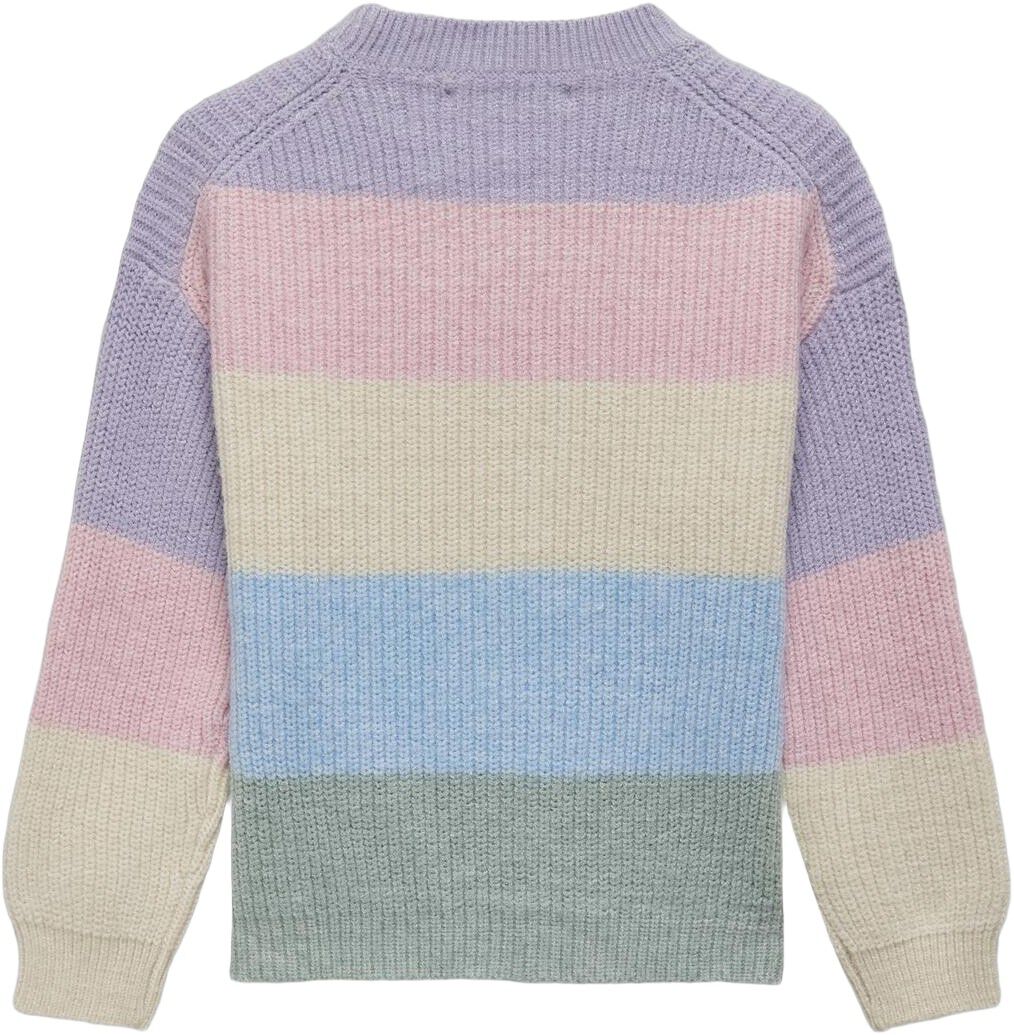 KMGSANDY L/S STRIPE PULLOVER KNT NO