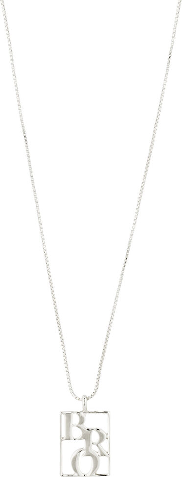 LOVE TAG, recycled BRO necklace silver-plated