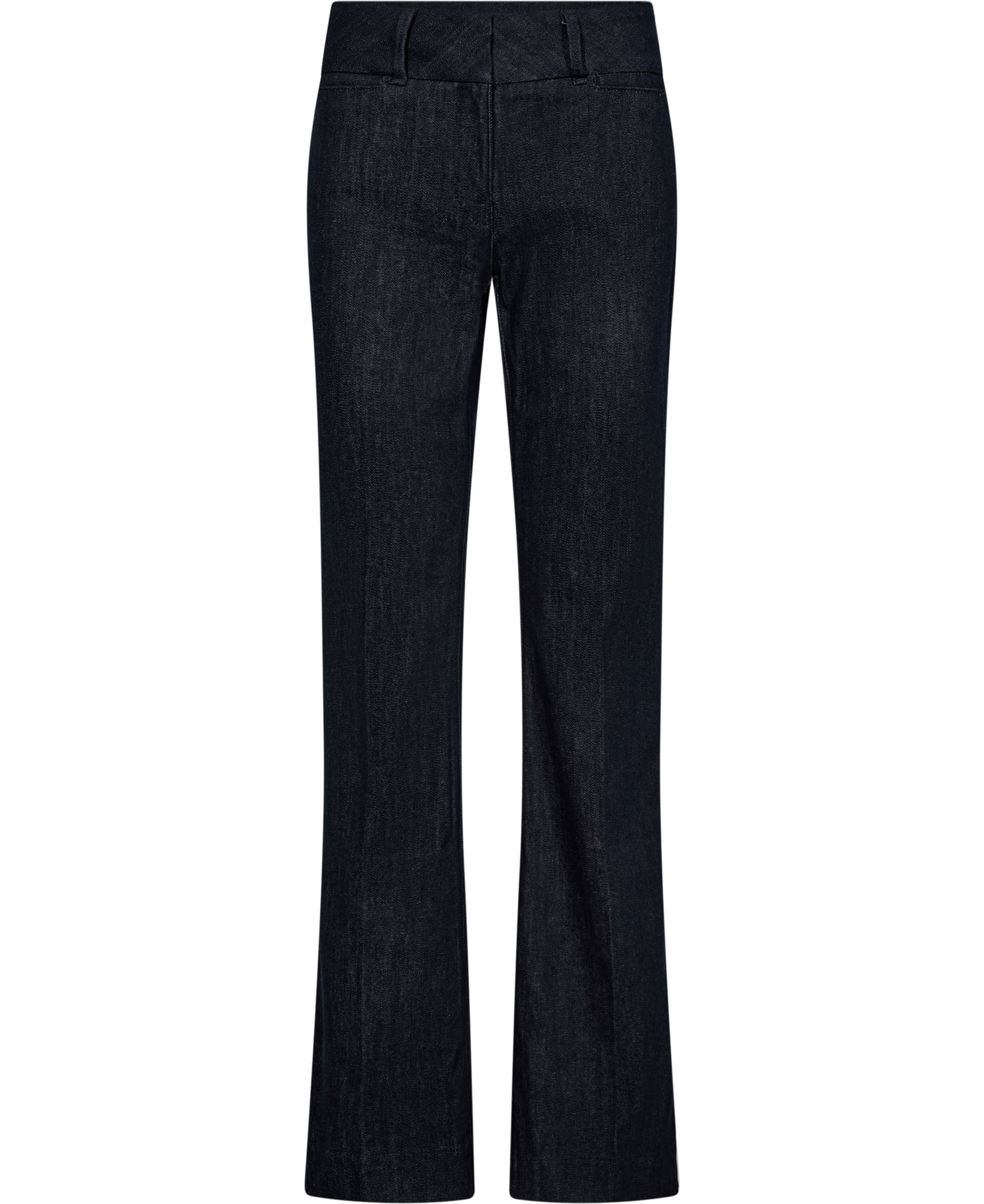Mid-rise flared jeans