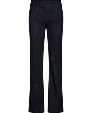 Mid-rise flared jeans