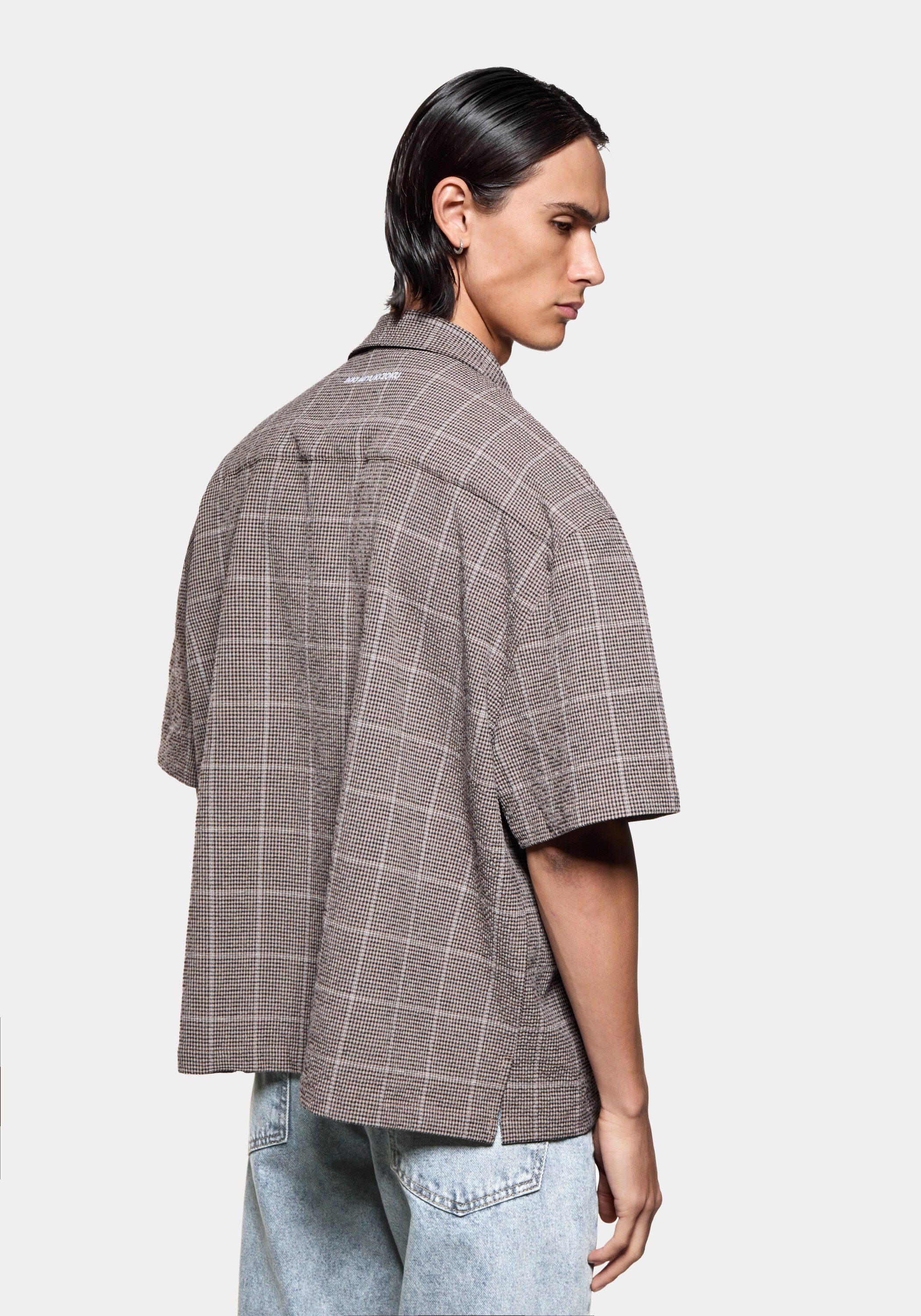 SEERSUCKER CHECK VACATION SHIRT