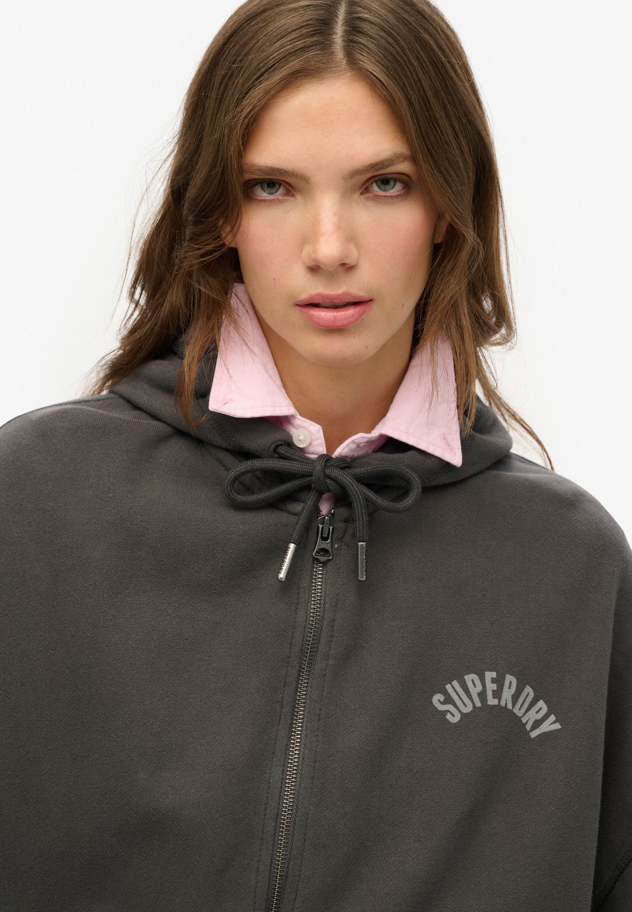 ATHLETIC ESS OVERSIZED ZIPHOOD