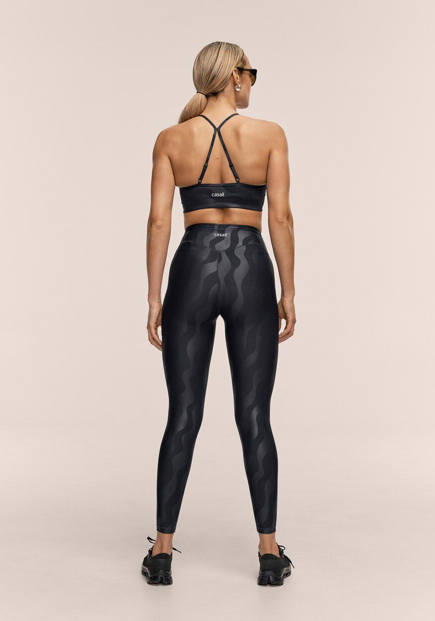 Heat Printed High Waist Tr&aelig;nings Tight