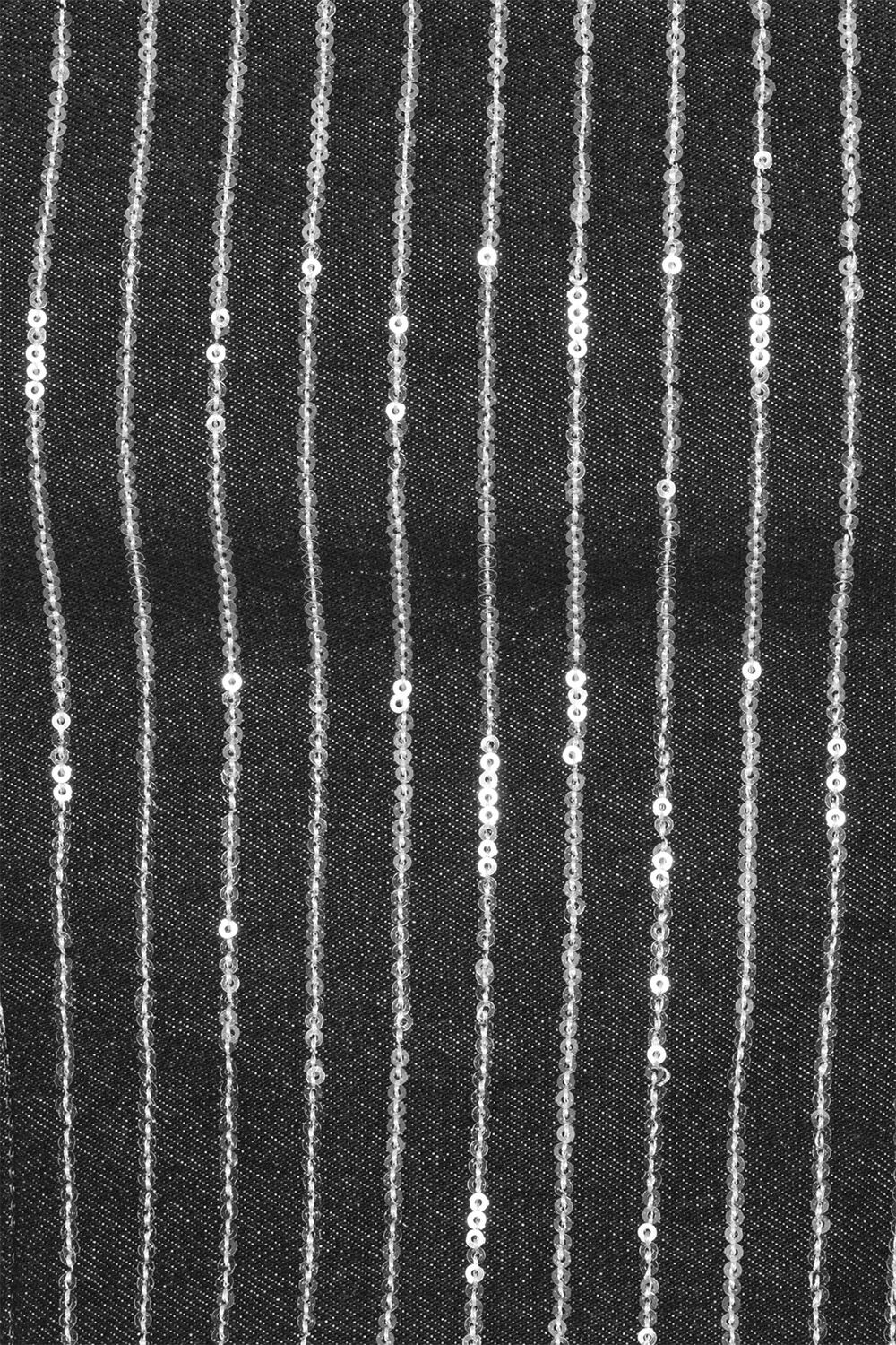 Sequin Twill Crop Top