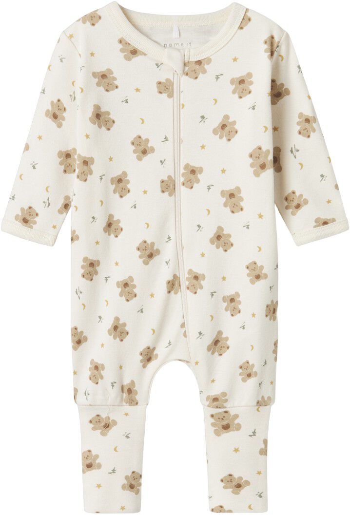 NBNNIGHTSUIT 2P ZIP FF JET BEAR NOO