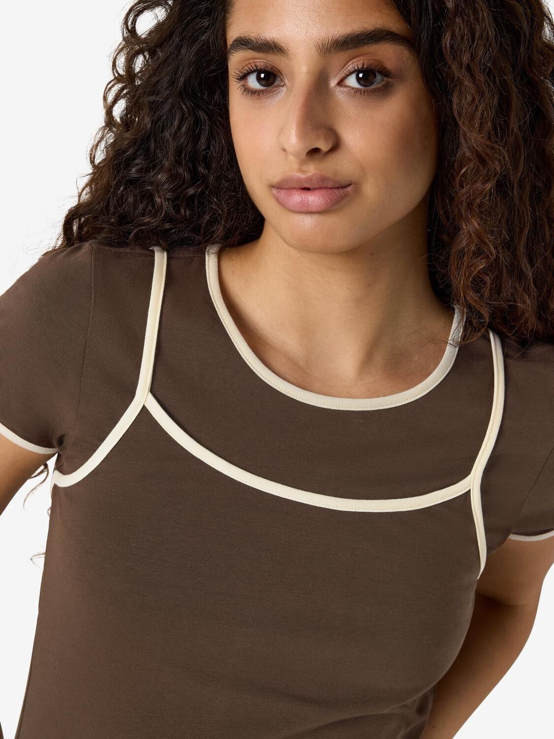 NMKERRY S/S DOUBLE LAYER TOP /TNT14