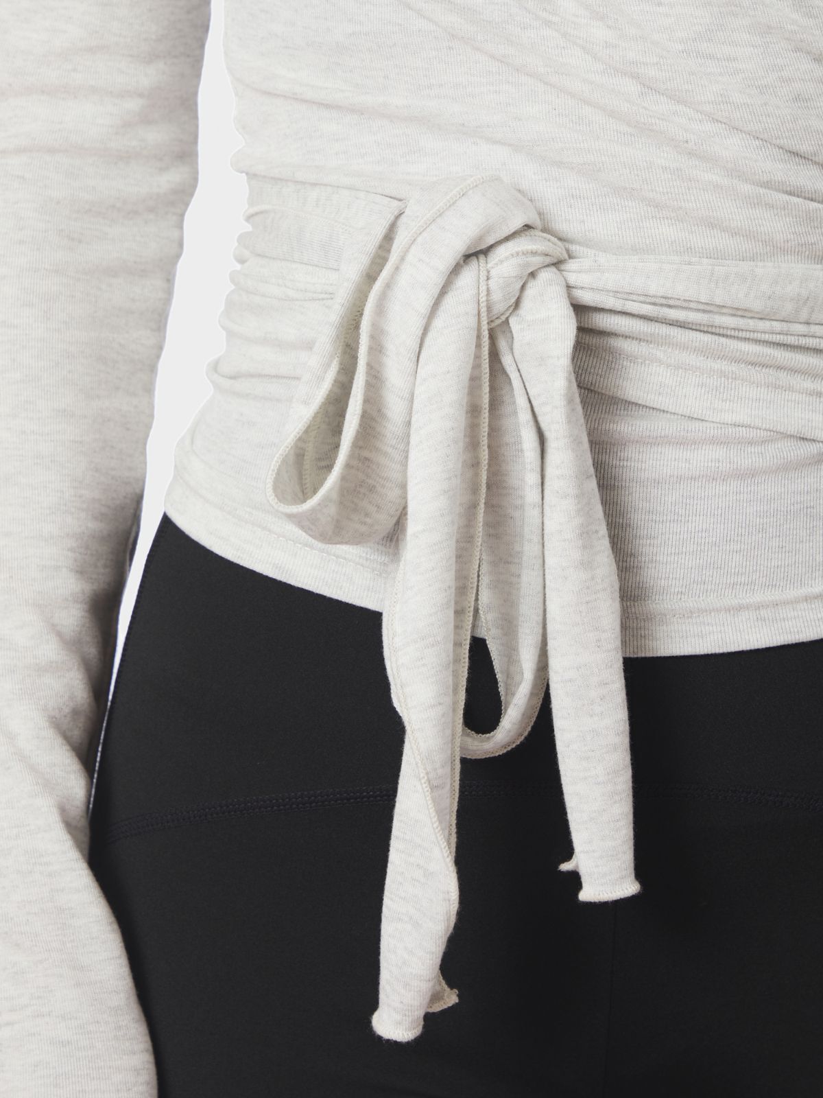 Nia Jersey Wrap Blouse