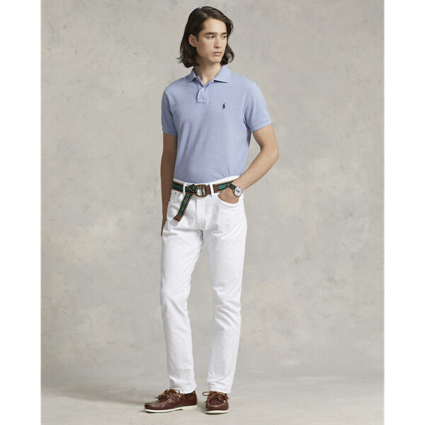 Custom Slim Fit Mesh Polo Shirt