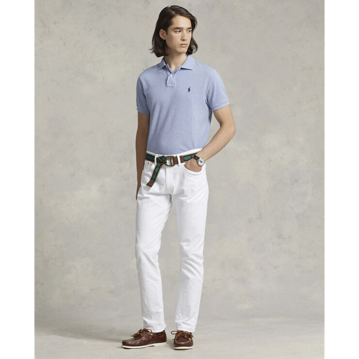 Custom Slim Fit Mesh Polo Shirt