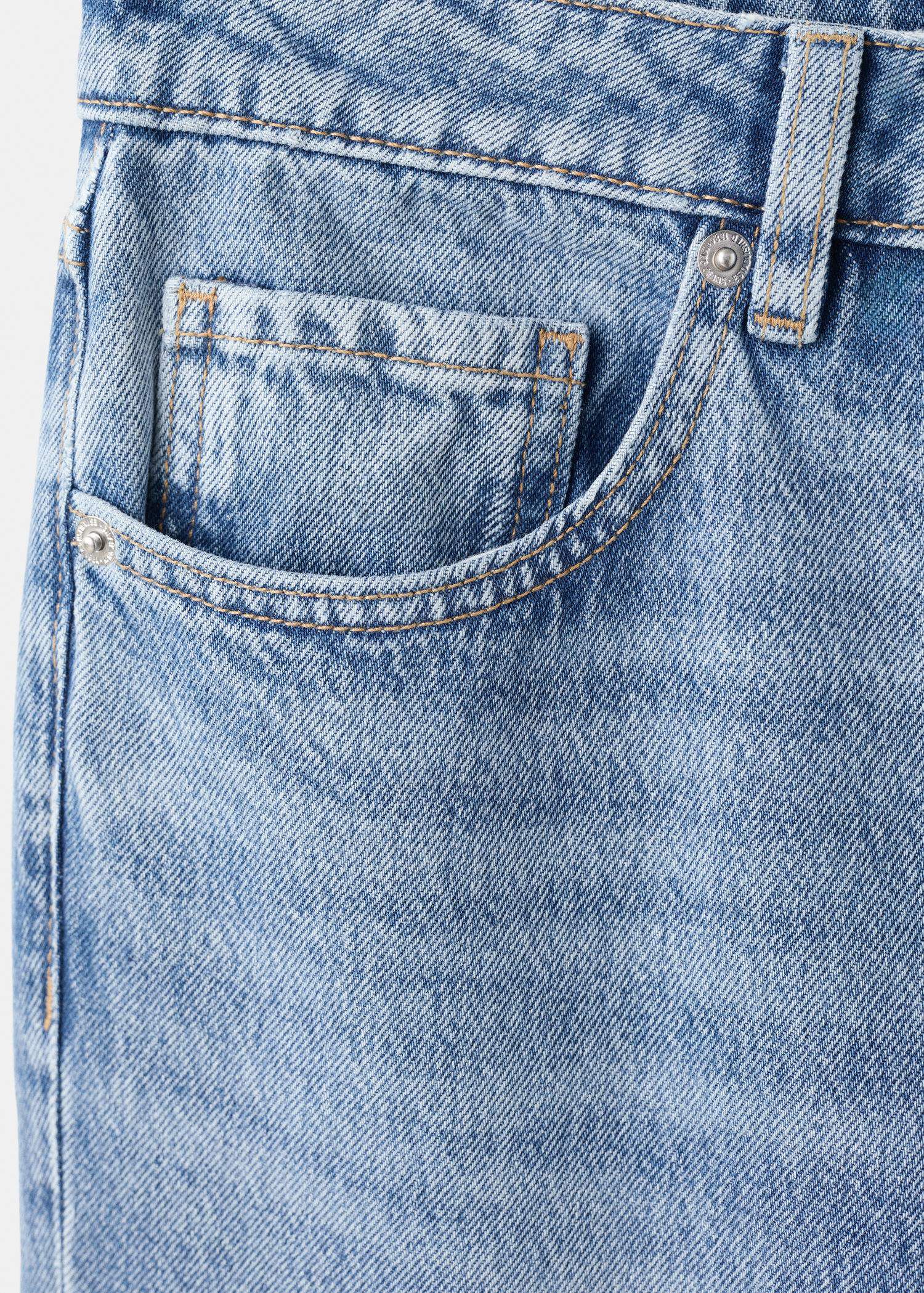 Straight low-waist jeans