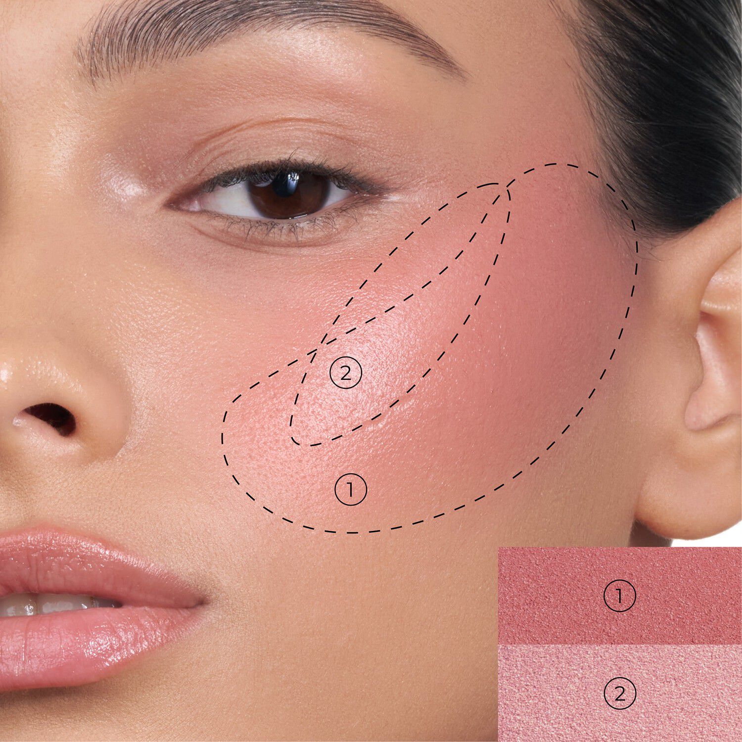 Pr&oslash;v Natashas seneste HY-BRID-innovation, HY-BLUSH, en Cloudy Cream Ch