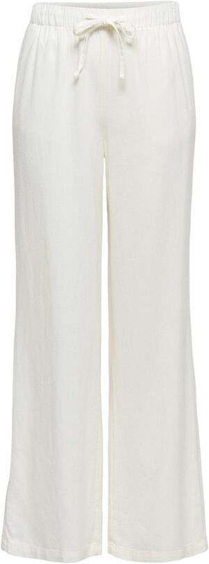 ONLGOA MW LINEN BL PULL-UP PANT CC