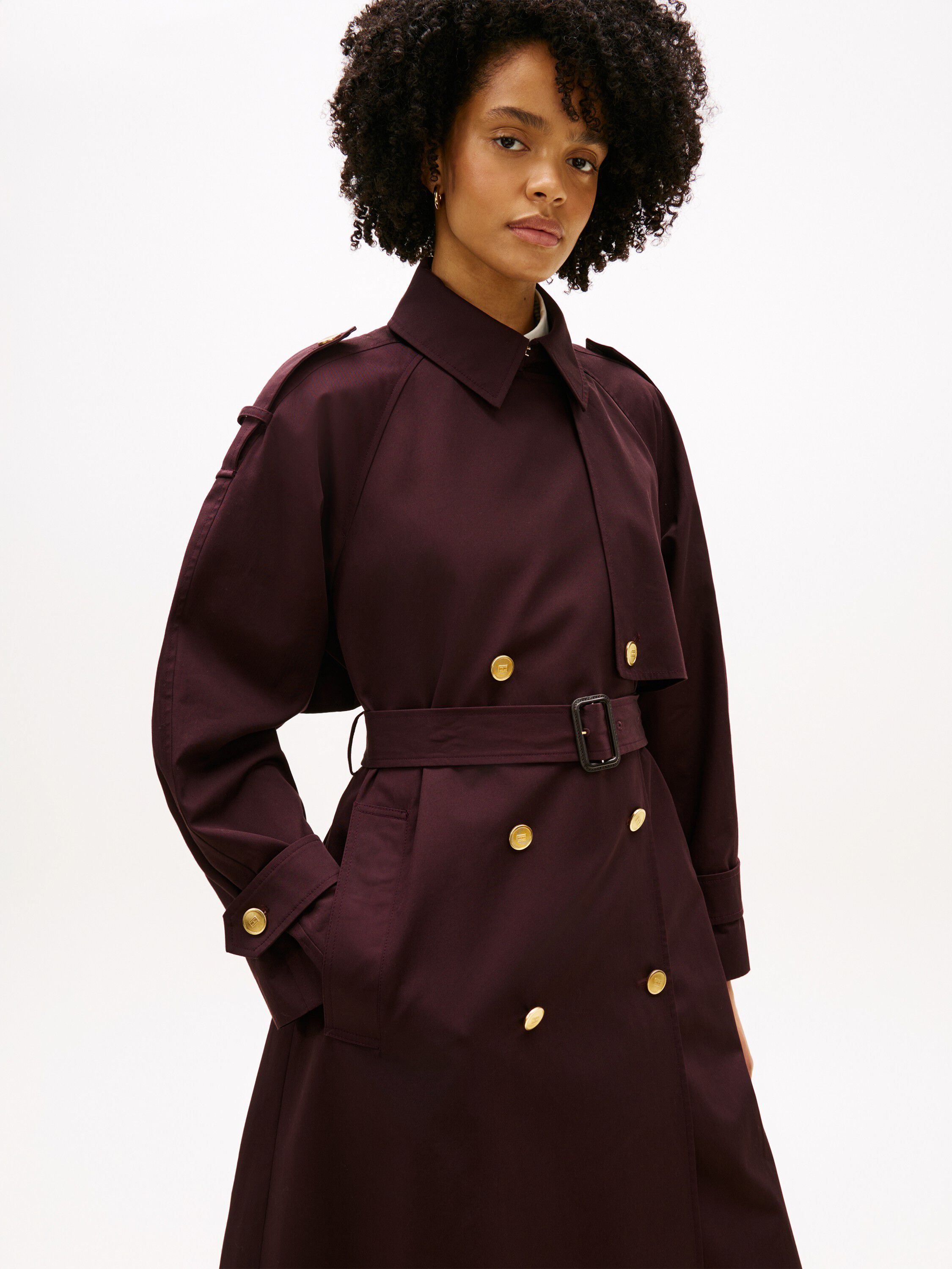 OVERSIZED COTTON TRENCH COAT