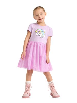 Soft dress in jersey with short sle