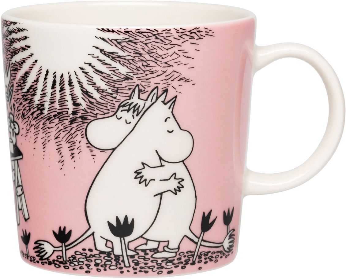 Moomin set mug & plate Love