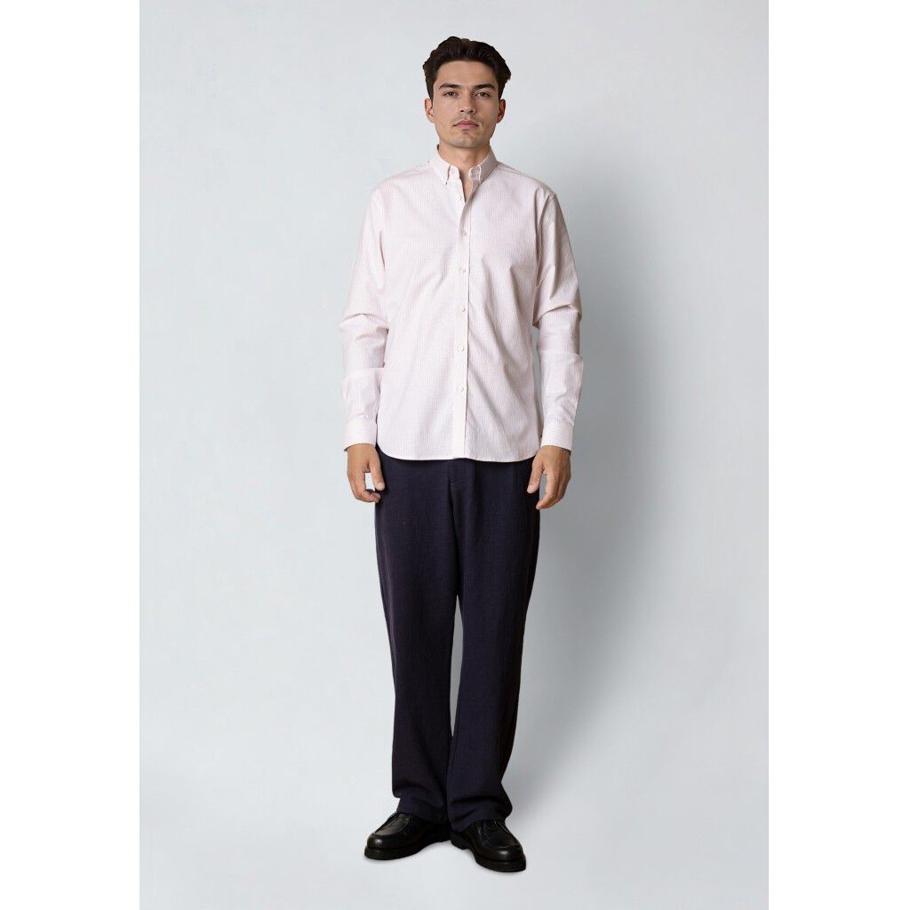 Oxford Stretch Stripe L/S