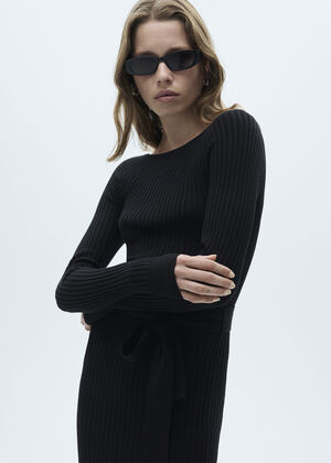 Ribbed knit dress