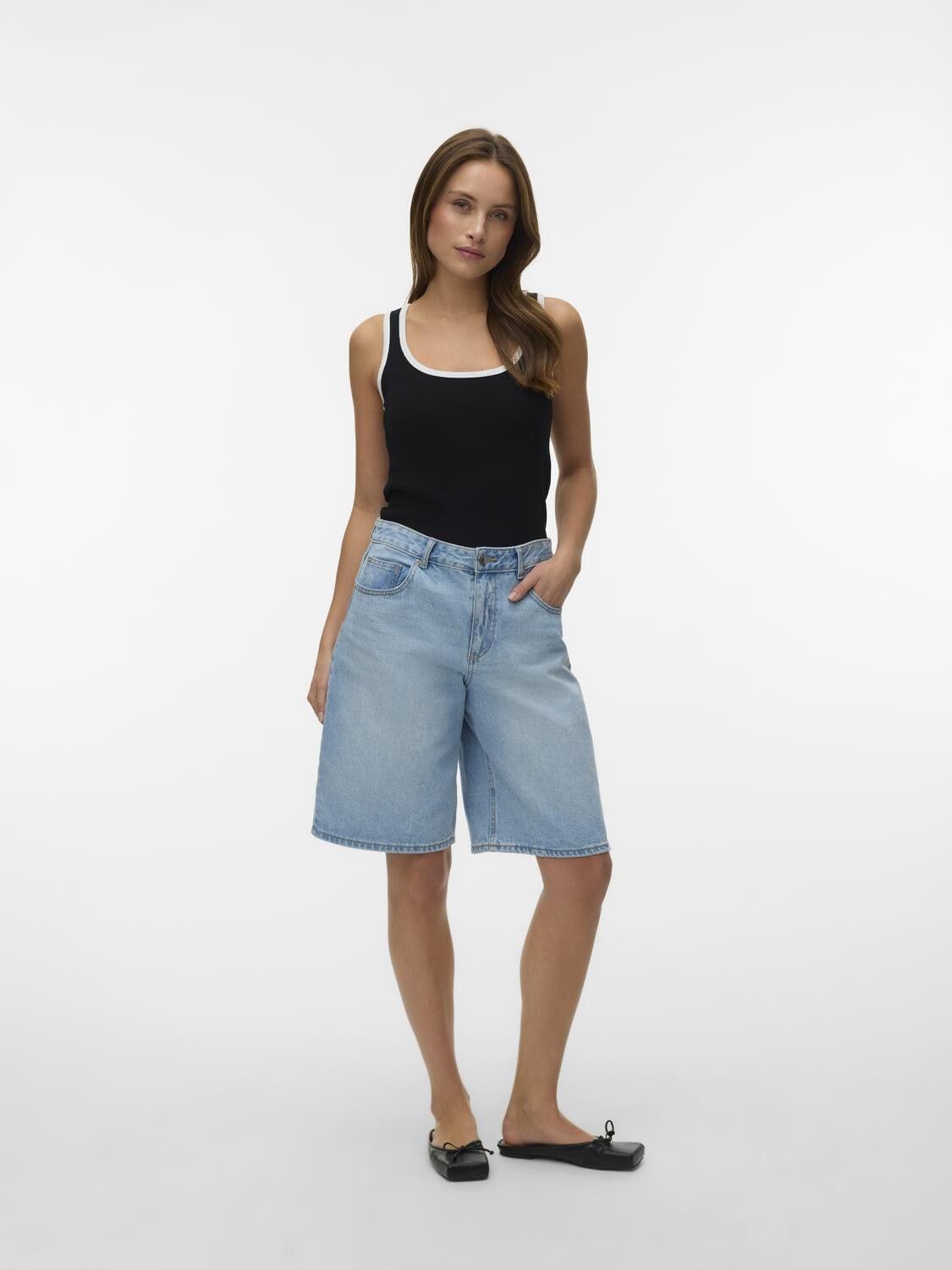 AWALICE SL U-NECK KNIT TOP