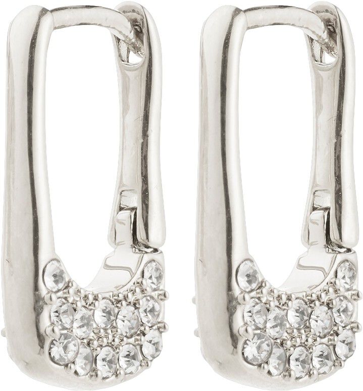 INSTANT earrings 2-in-1 set, silver-plated