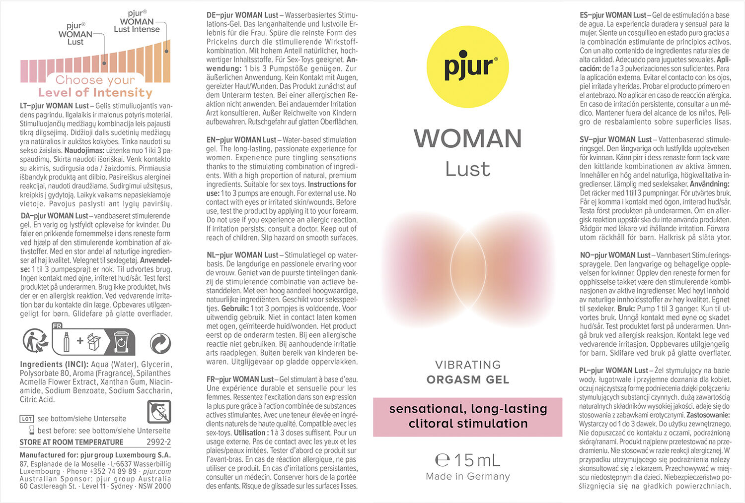 pjur WOMAN Lust