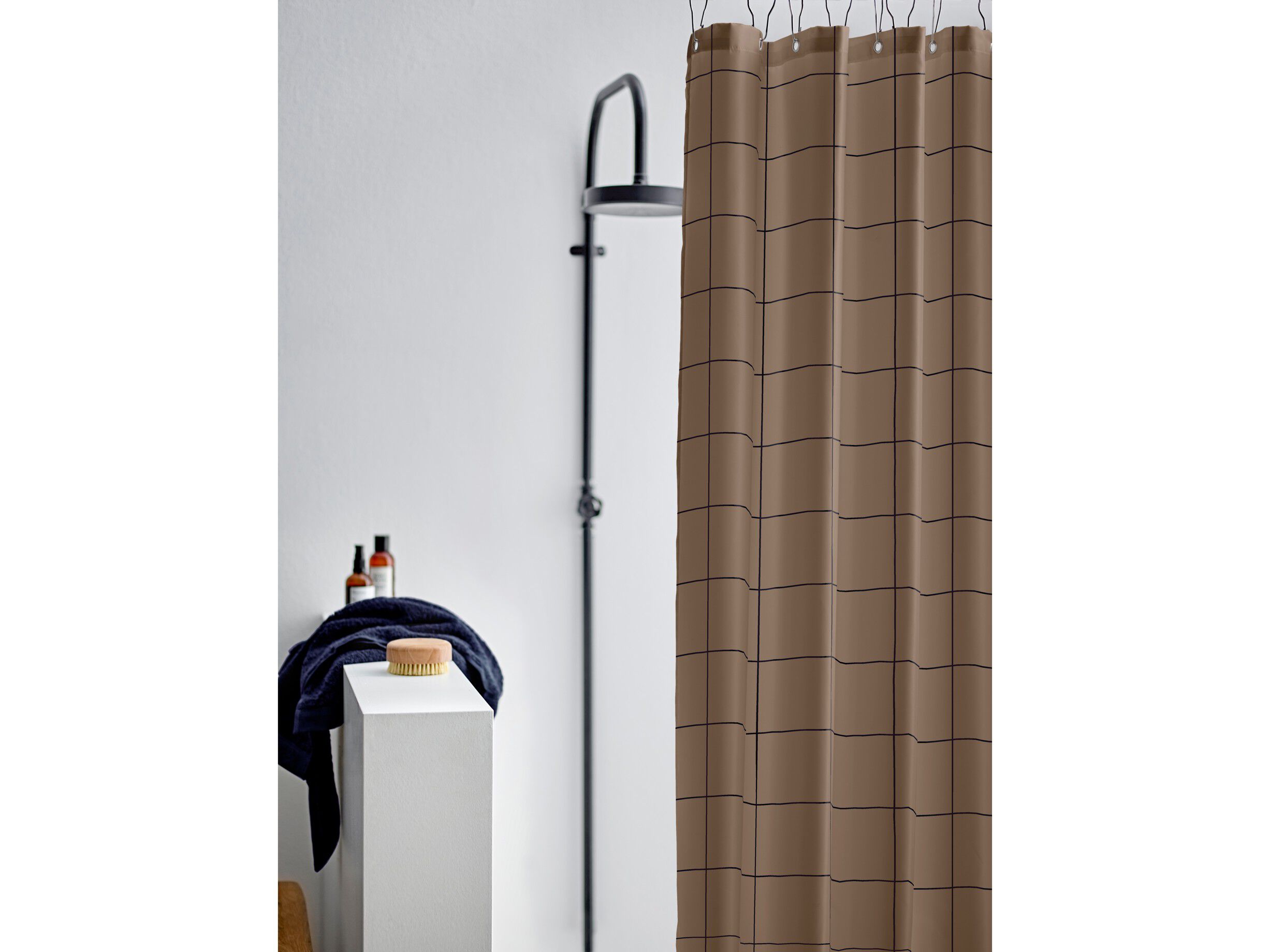 Badeforh&aelig;ng 180x200 Vista Warm Taupe