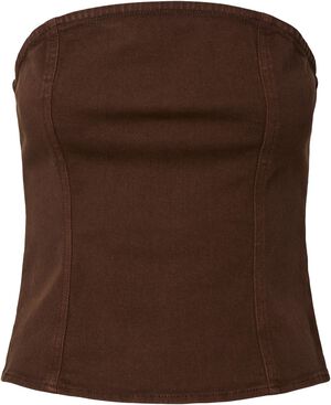 PCSALUME DENIM CORSET TOP