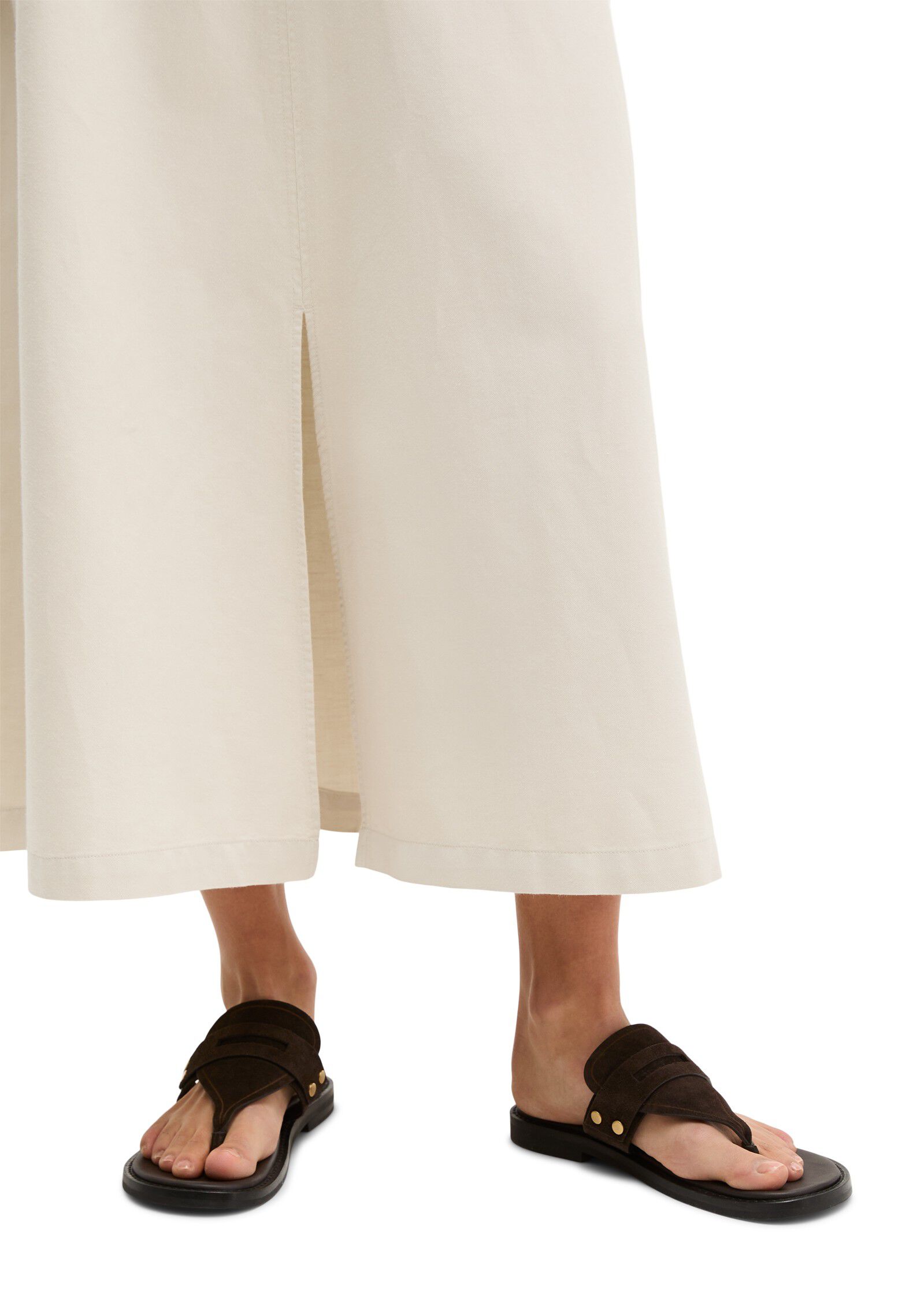 Skirt, casual A-line style, midi le