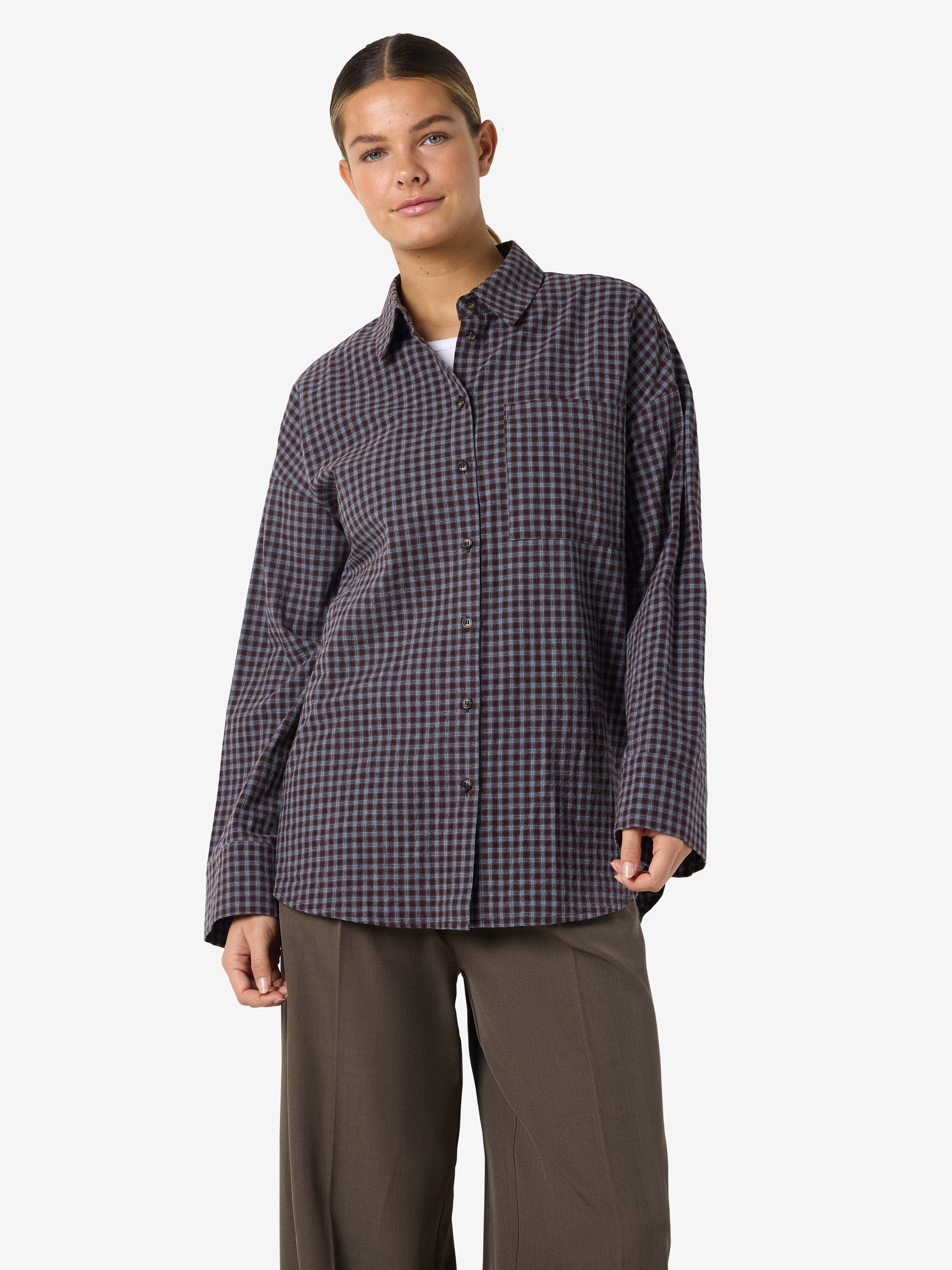 NMHAILEY ZOE L/S CHECK SHIRT