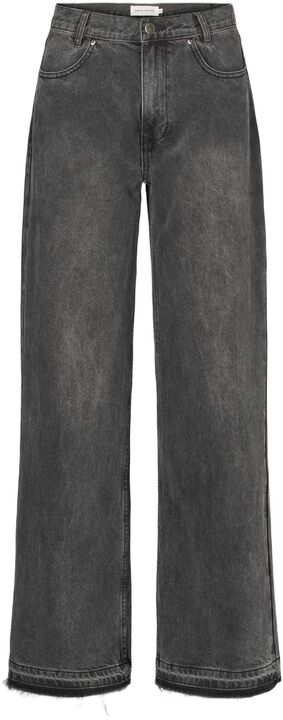 Denim black straight pants - Fellin