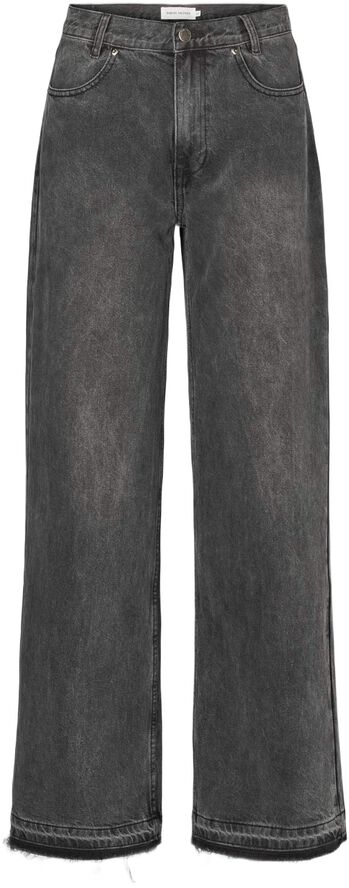 Denim black straight pants - Fellin