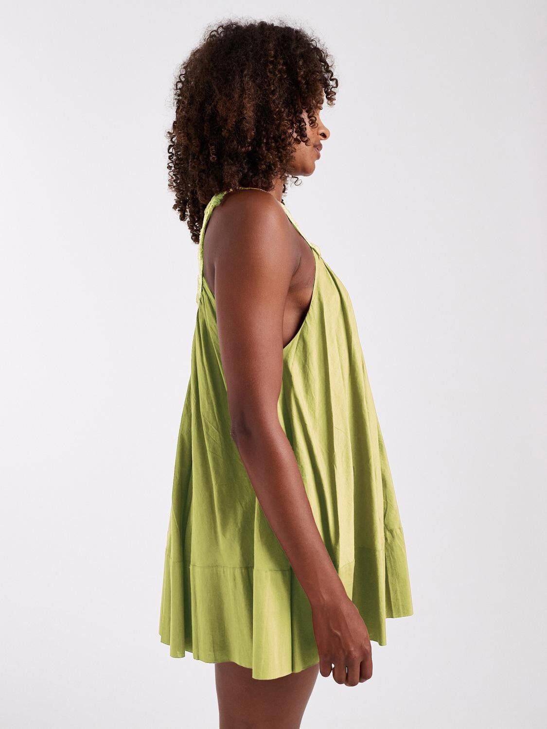 TSSOPHIE DEEP V MINI DRESS WVN