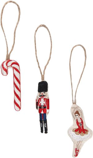 Julepynt, klassiske motiver - Ballerina, Nøddeknækker, Sukke