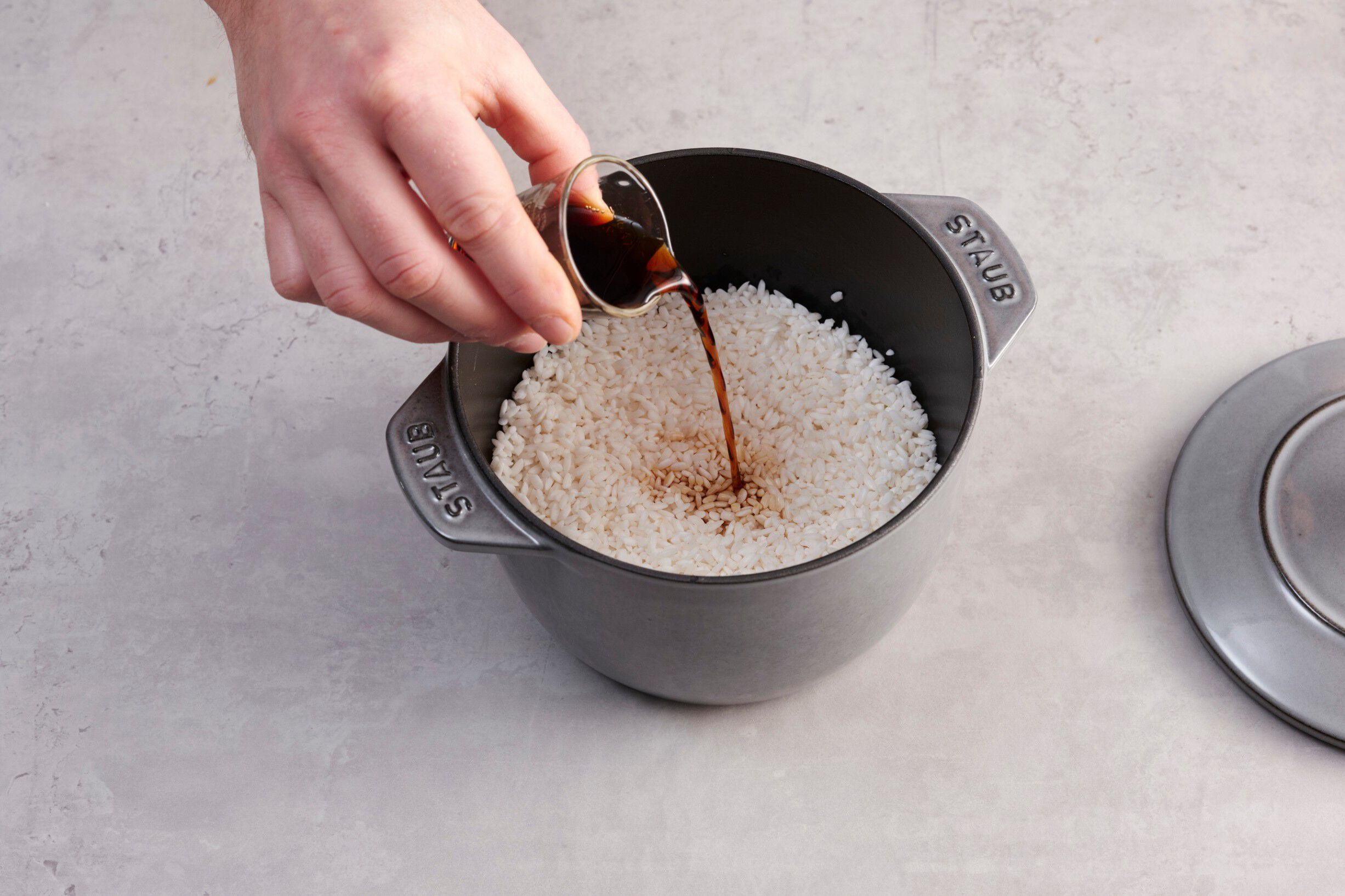 La Cocotte Ris Cocotte 16 cm / 1,75 l, Rund, Grafitgr&aring;, St&oslash;b