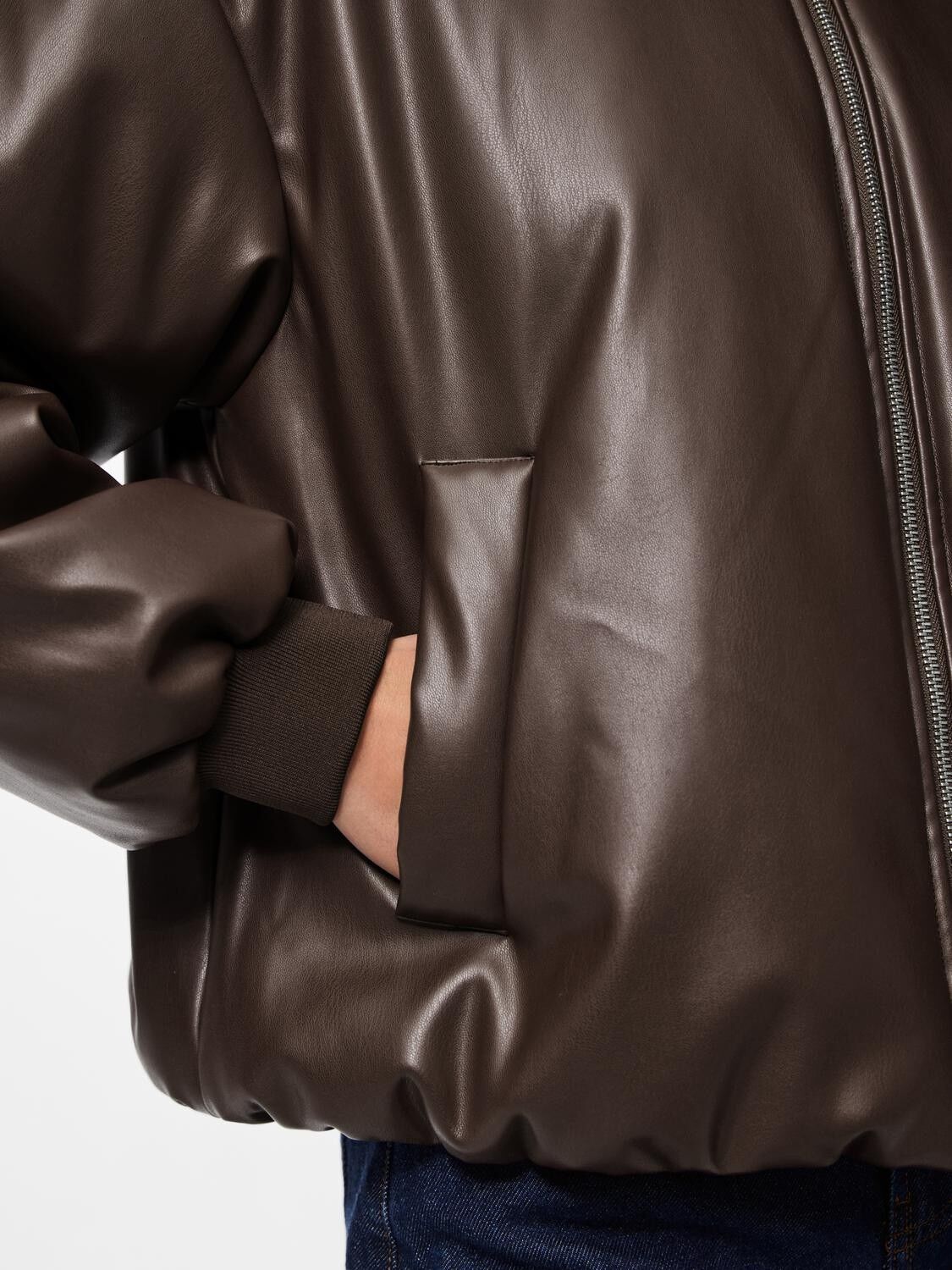 Pclara Padded Coated Bomber Jacket Wb Bc