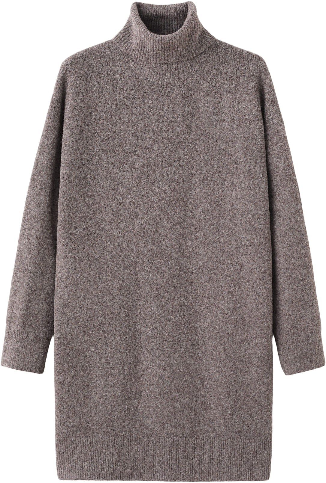 Knitted turtleneck dress