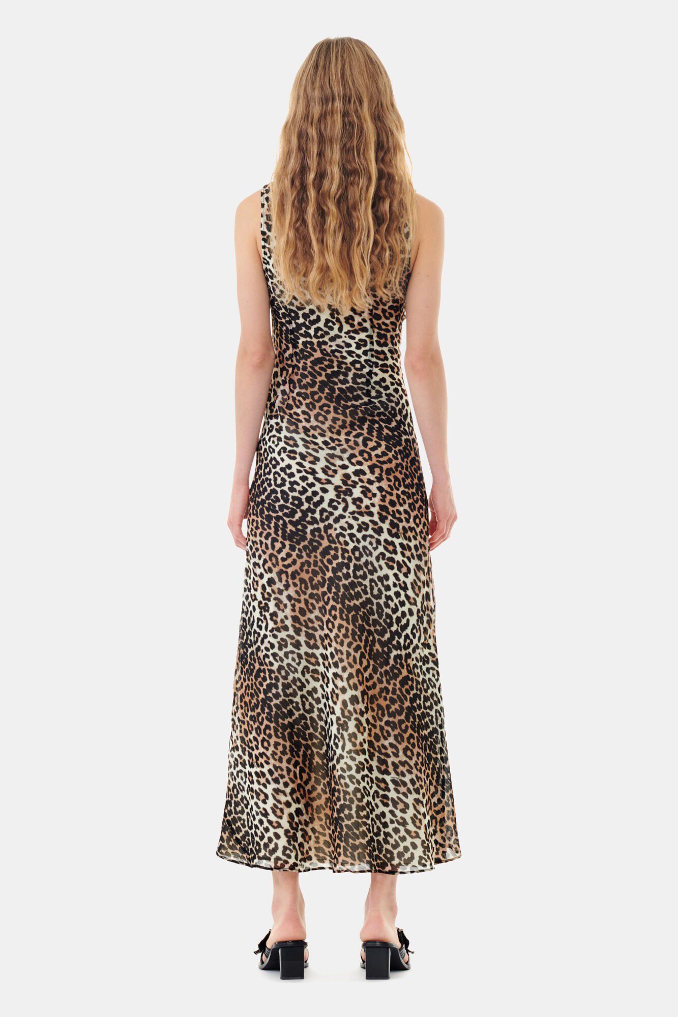 Printed Chiffon Maxi Dress
