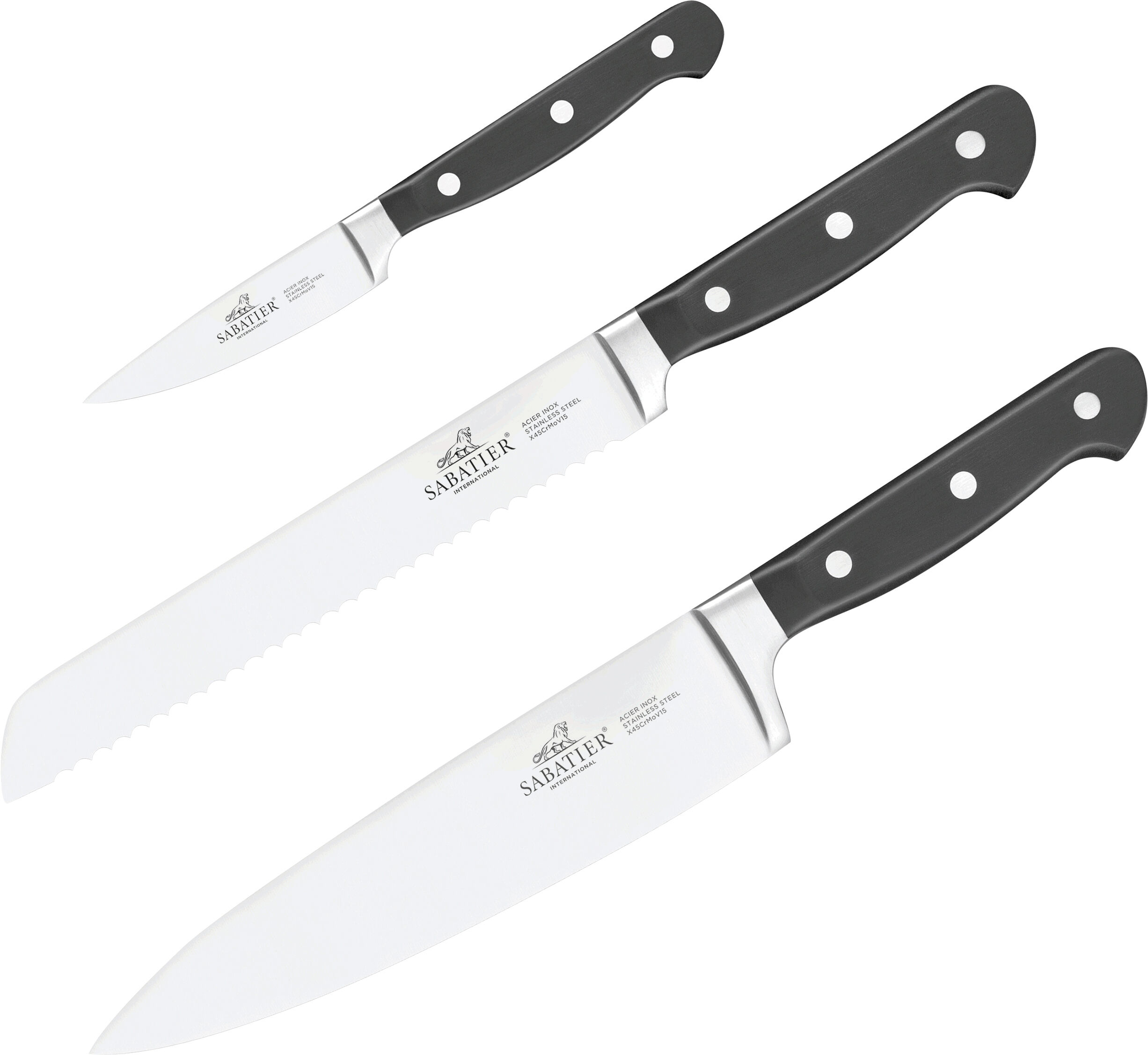 Pluton knivs&aelig;t 3 dele