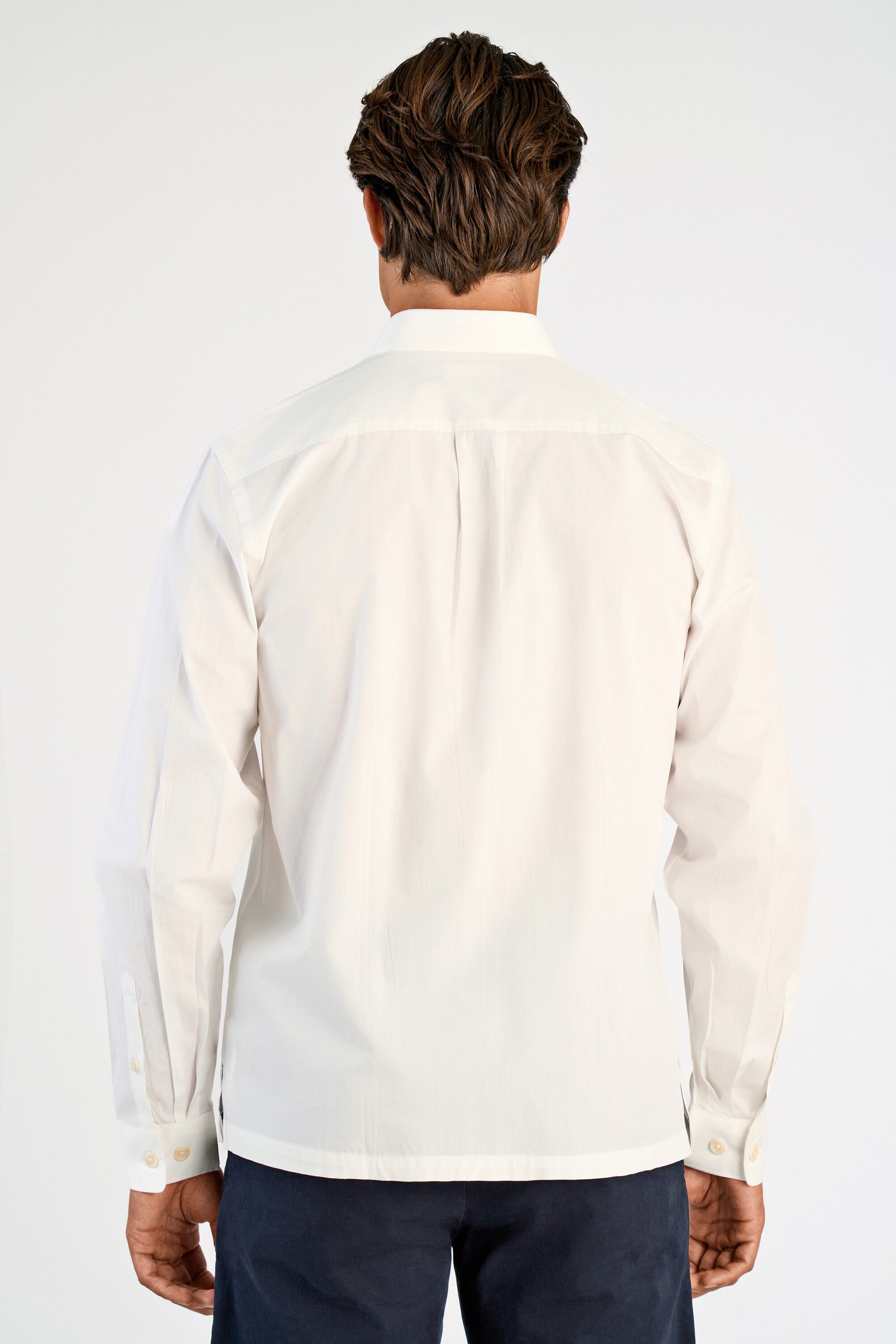 Straight hemline shirt L/S