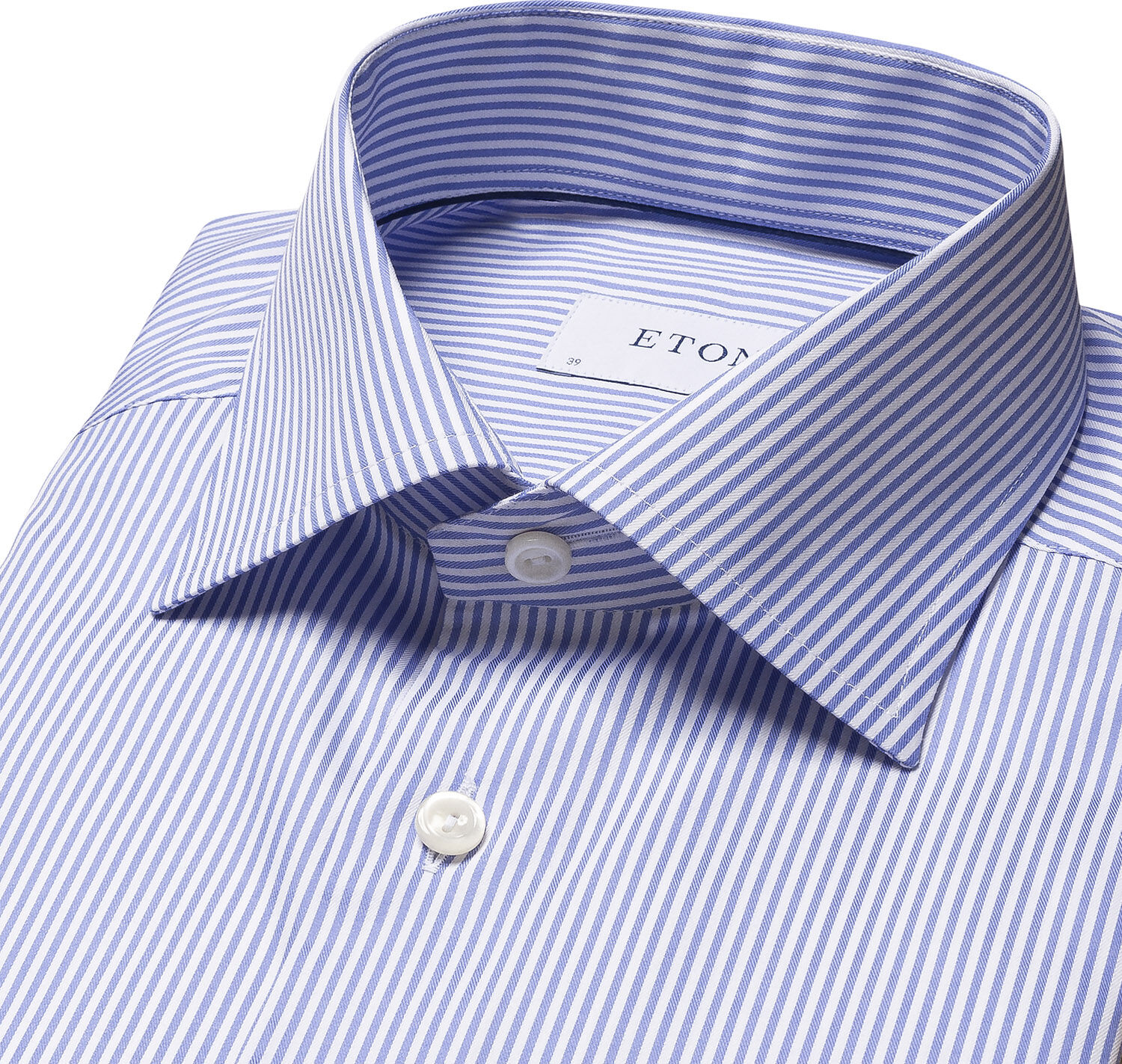 Contemporary Fit Mid Blue Twill Shirt