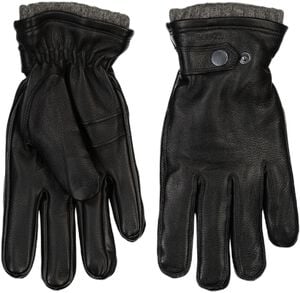 Soft leather gloves w. primaloft padding